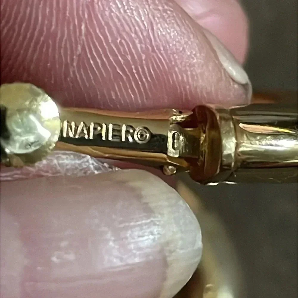 Vintage Napier bubble hoops